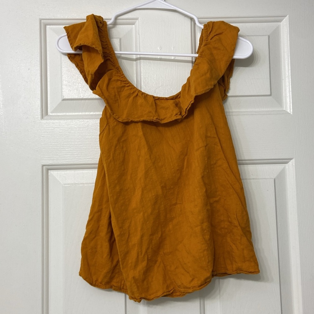 Orange blouse